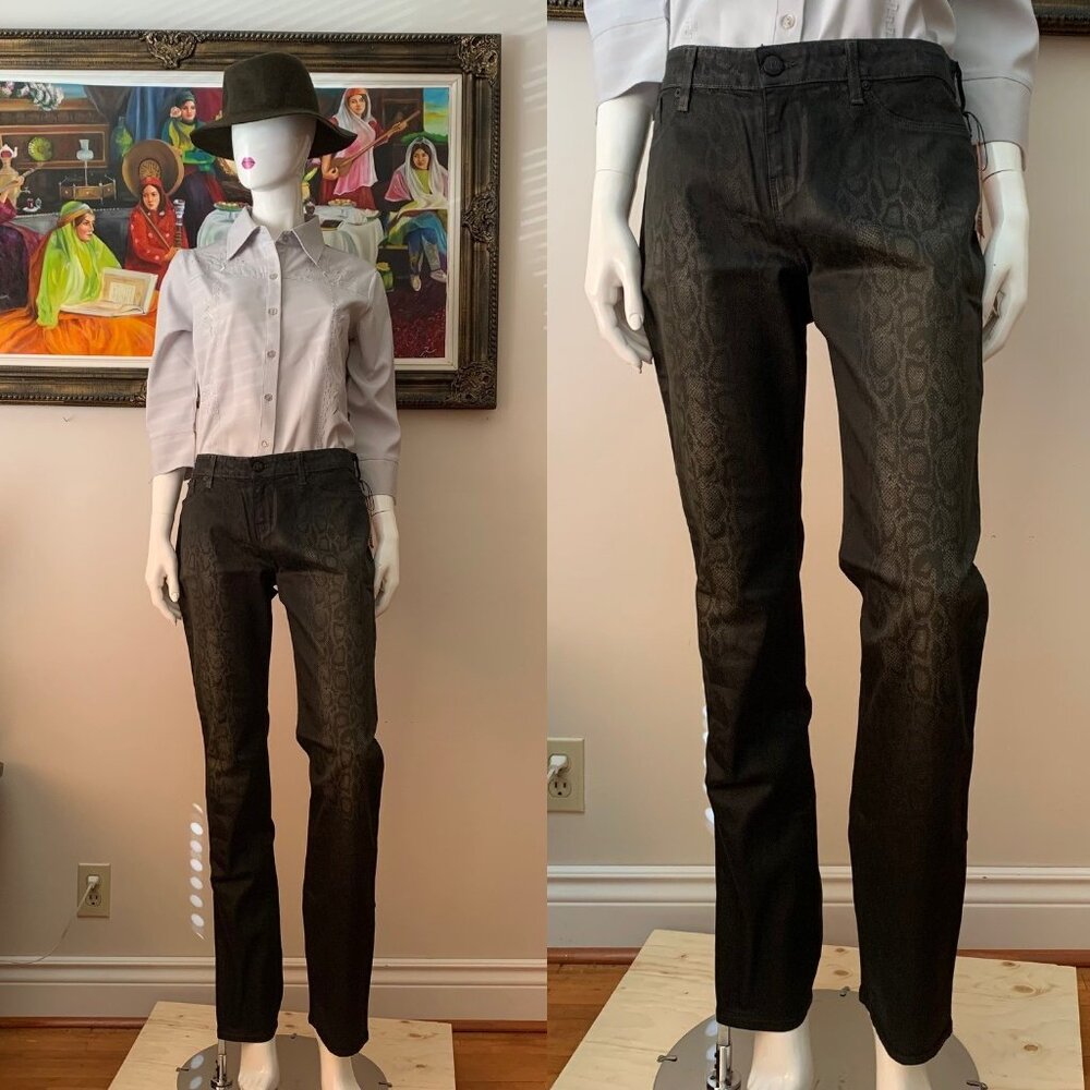 David Kahn Women’s NWT Power Stretch Nikki Pencil Leg Zip Closure Jeans Pants